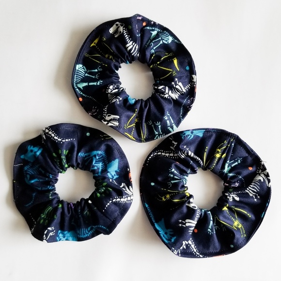 Accessories Dinosaur Bones Hair Tie Scrunchies Set Of 3 Poshmark